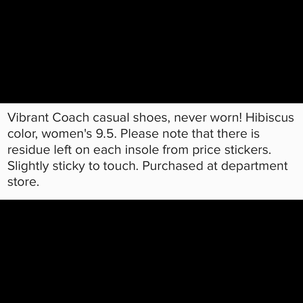 Coach red New boat shoes.